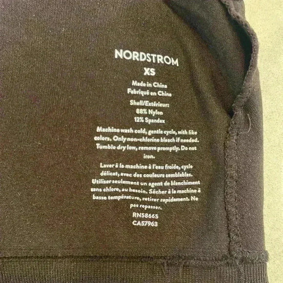 Nordstrom Womens Bralette XS  Chocolate Brown Light Padding Wide Straps Sporty - Picture 3 of 4